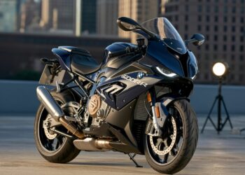 High-performance BMW S1000RR showcasing aerodynamic design and advanced features for 2024.