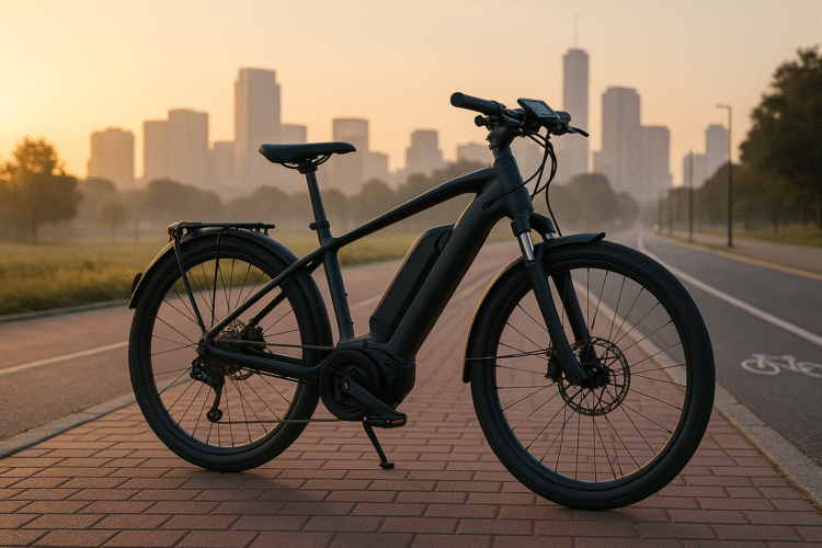A rider choosing the best mid drive ebike for trail and city use
