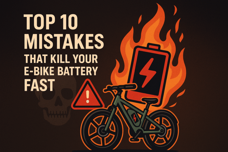 Top 10 Mistakes That Kill Your E-Bike Battery