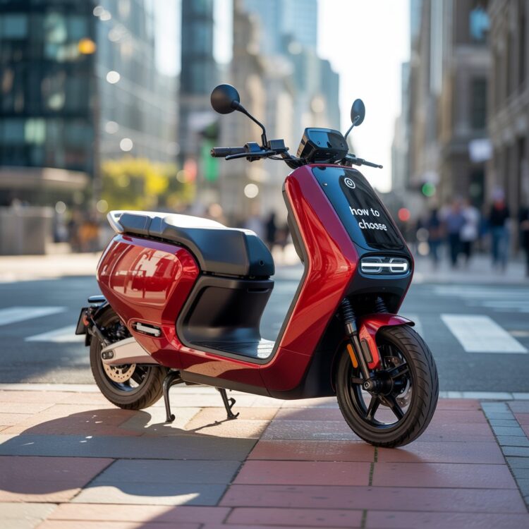 Man and woman riding a modern scooter—how to choose a 2 seater scooter