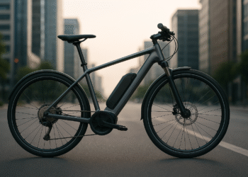 Mid-drive motor on a 2025 electric bike