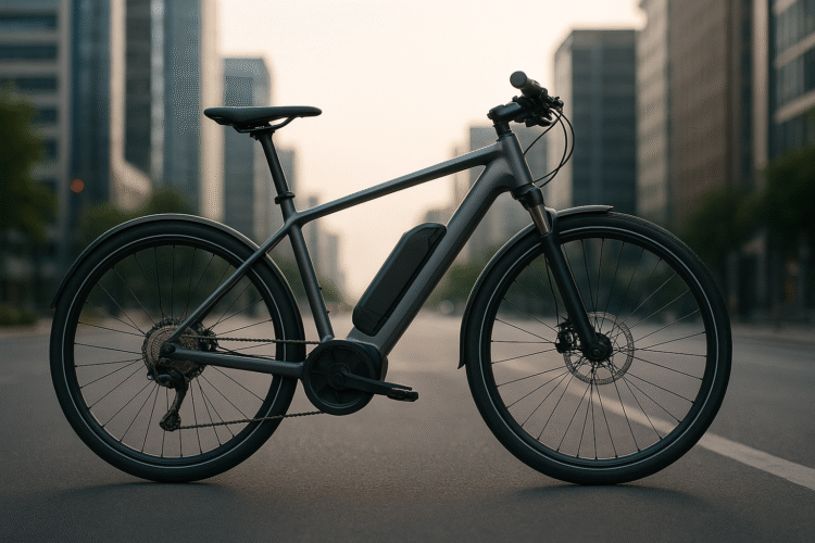 Mid-drive motor on a 2025 electric bike