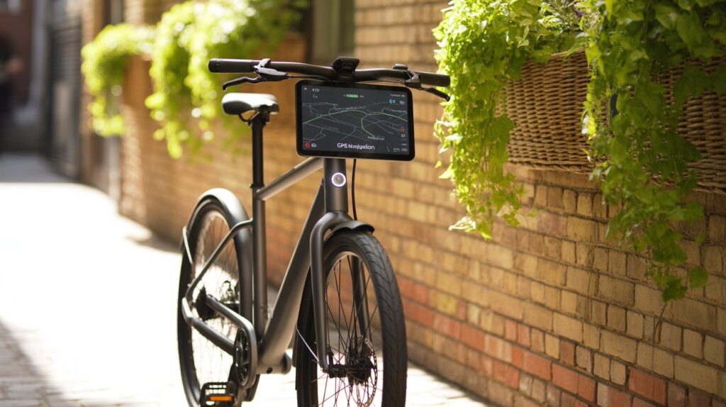 Installing GPS tracker on electric bike.